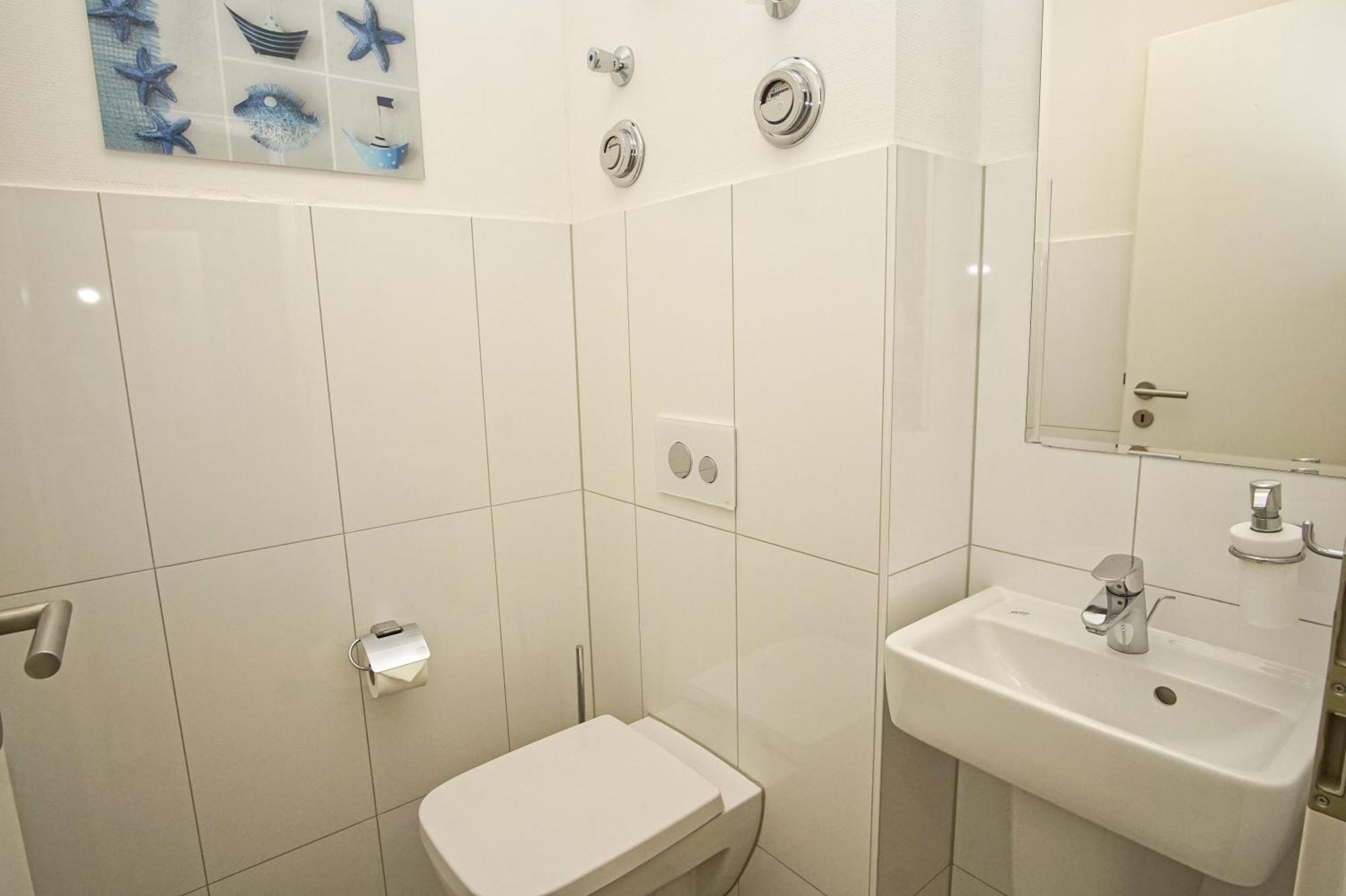 Meeresblick Residenzen FeWo 59 deluxe, inklusive Sauna und Schwimmbadnutzung im AHOI Sellin Goehren  Exterior foto