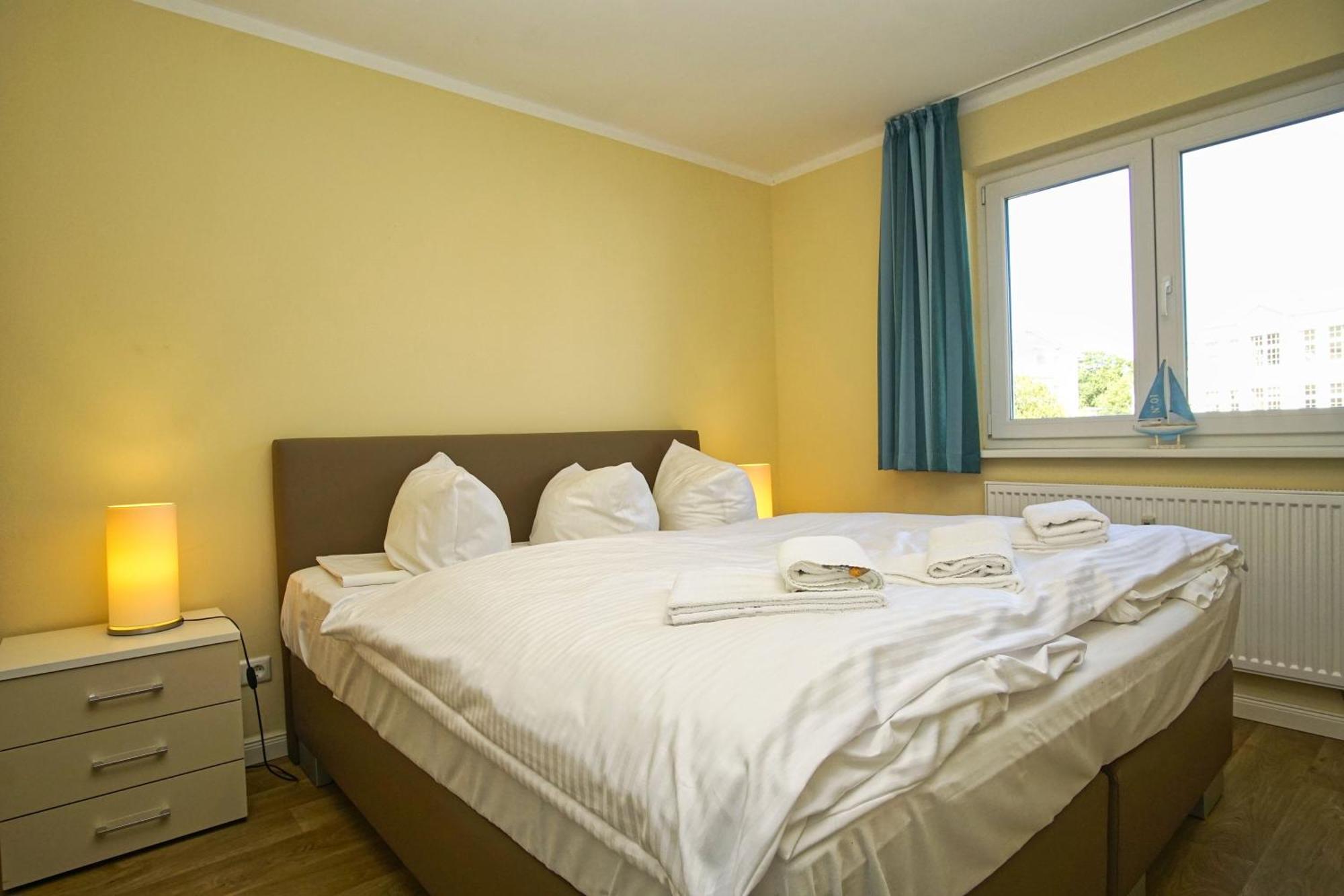 Meeresblick Residenzen FeWo 59 deluxe, inklusive Sauna und Schwimmbadnutzung im AHOI Sellin Goehren  Exterior foto